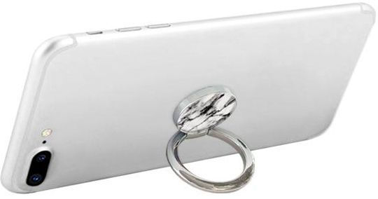 White Marble Phone Ring