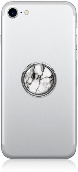 White Marble Phone Ring