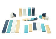 Title: 24 PieceTegu Magnetic Wooden Block Set, Blues