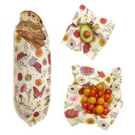 Title: Floral Meadow Wax Wrap Set