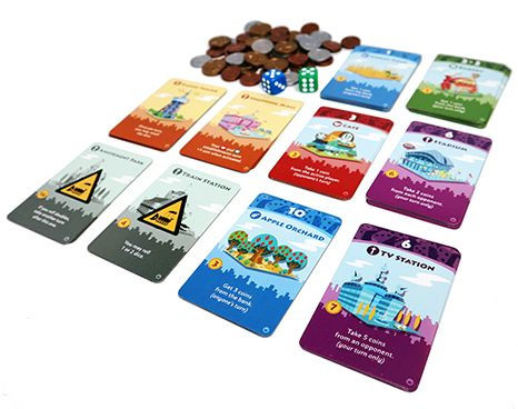 Amusement Park, 4 Cards Machi Koro 5th Anniversary Extra/Replacement Pieces 