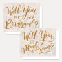 Will You Be My Bridesmaid & Maid Of Honor Card Set