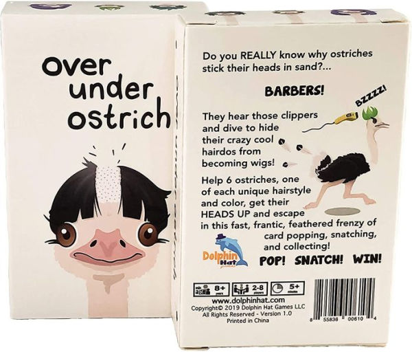 Over Under Ostrich Card Game