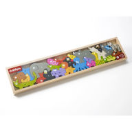 Title: Animal Alphabet Parade Wooden Puzzle