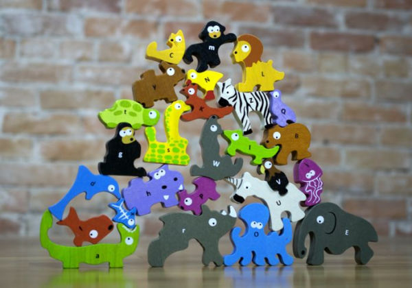 Animal Alphabet Parade Wooden Puzzle