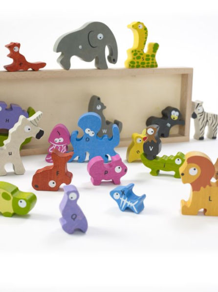 Animal Alphabet Parade Wooden Puzzle