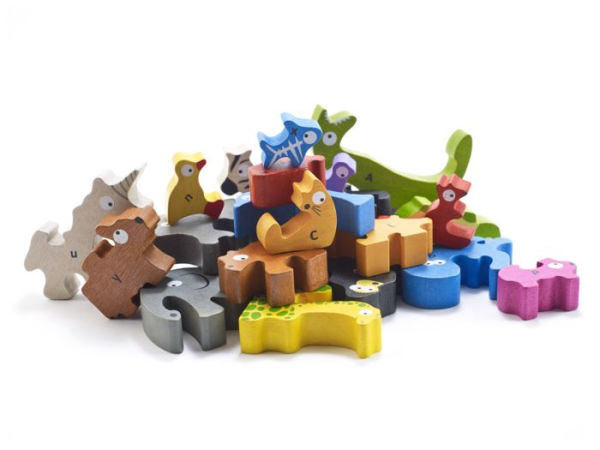 Animal Alphabet Parade Wooden Puzzle