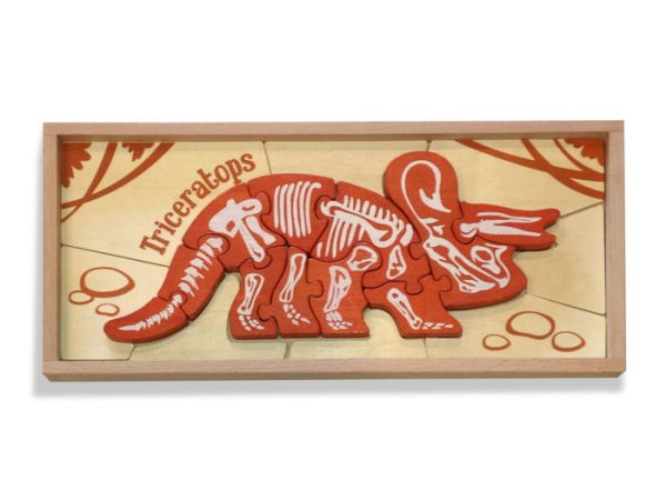 Dinosaur Skeleton Puzzle - Triceratops