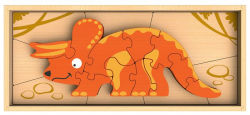 Alternative view 2 of Dinosaur Skeleton Puzzle - Triceratops