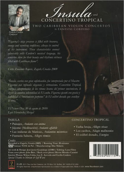 Guillermo Figueroa with I Solisti di Zagreb: Insula and Concertino Tropical