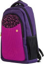 Pixie Student Purple Backpack with 3D Fuschia Letters