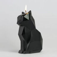 Title: PyroPet Kisa Black Cat Candle