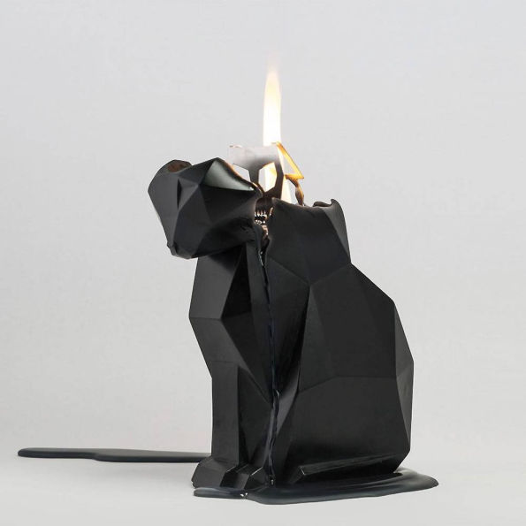 PyroPet Kisa Black Cat Candle