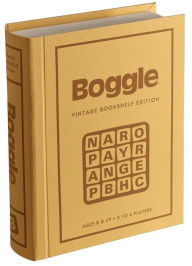 Title: Boggle Board Game Vintage Bookshelf Edition (Linen Book)