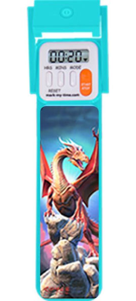 3D Dragon Reading Light and Timer Bookmark