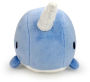 Alternative view 3 of Bellzi Blue Narwhal Stuffed Animal Plush - Narrzi