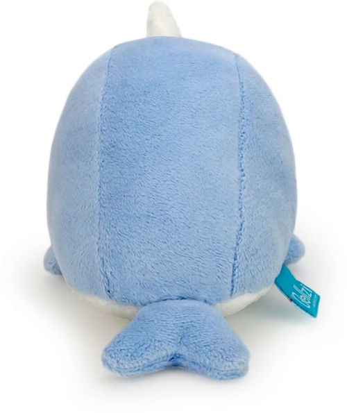 Bellzi Blue Narwhal Stuffed Animal Plush - Narrzi