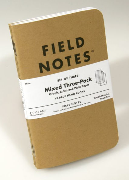 Field Notes Kraft Mixed 3-pack