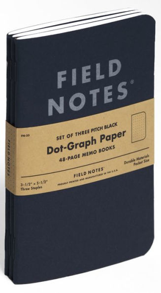 Field Notes Set of 3 Dot-Graph Paper Memo Books