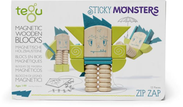 Zip Zap-Tegu Magnetic Wooden Block Set