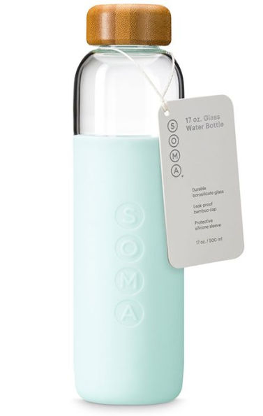 Soma V.2 - 17 oz. Glass Water Bottle - Mint