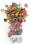 Alternative view 1 of Modern Magnetic Letters Confetti Pop