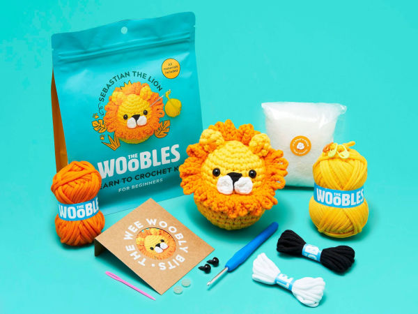 Sebastian the Lion, The Woobles Beginner Crochet Kit