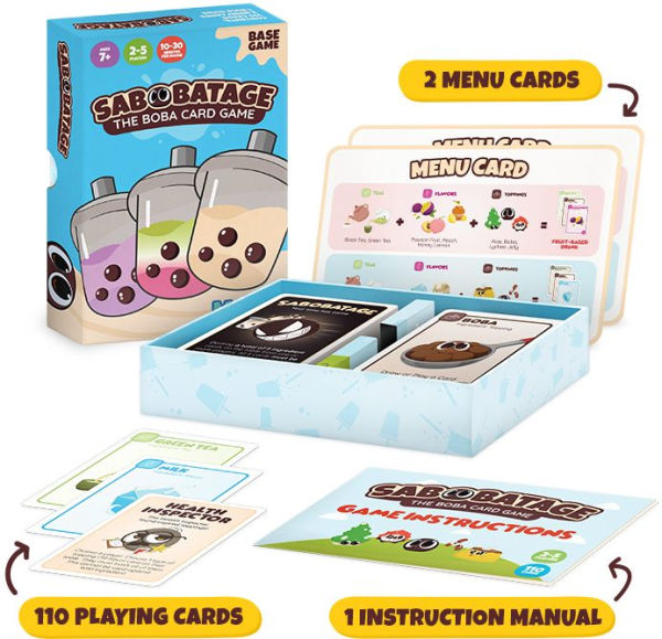 Sabobatage:The Boba Card Game 3rd Ed by Eric Chen (I)