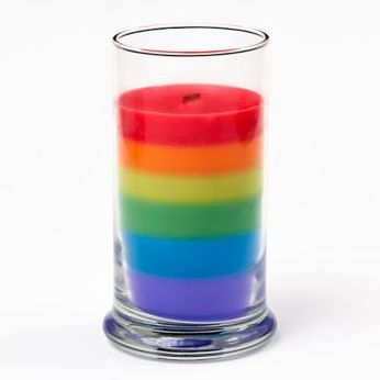 Rainbow Pride Candle