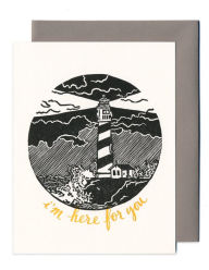 Title: Get Well Greeting Card Lighthouse Here For You