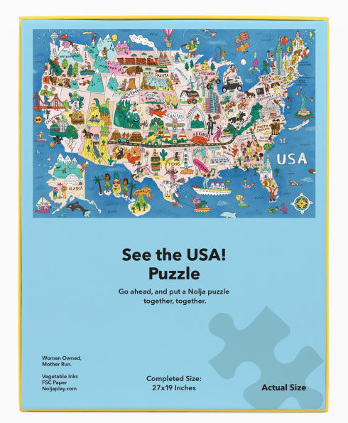 See the USA 100 Piece Jigsaw Puzzle
