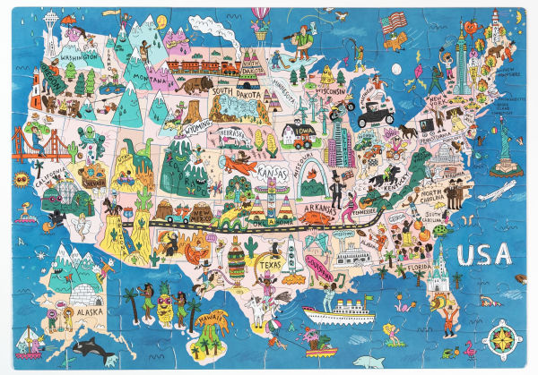 See the USA 100 Piece Jigsaw Puzzle