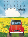 Alternative view 3 of 2025 Linnea Design Desktop Calendar