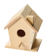 Title: Red Tool Box DIY Wood Birdhouse Building Kit