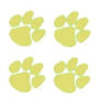 Innovative Adhesives BC4-Tiger Paw Gold Fan-A-Peel Temporary Tattoo-Sticker