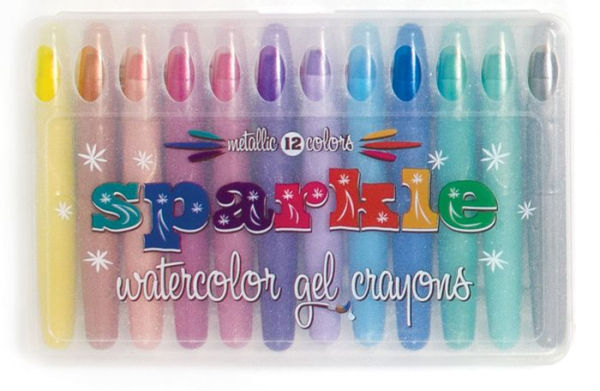 Set of 12 Sparkle Watercolor Gel Crayons