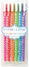 Fine Line Color Gel Pens .7mm Tip Set of 6