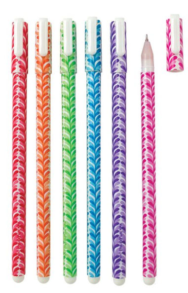 Fine Line Color Gel Pens .7mm Tip Set of 6