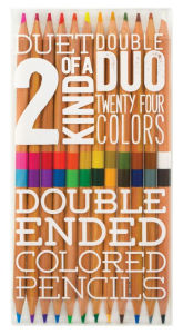 Title: Set of 12 Two of A Kind Double Ended Colored Pencils