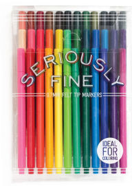 Title: Set of 36 Seriously Fine Felt Tip Markers