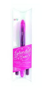 Title: Splendid Fountain Pen - 4 Pc Set - Pink