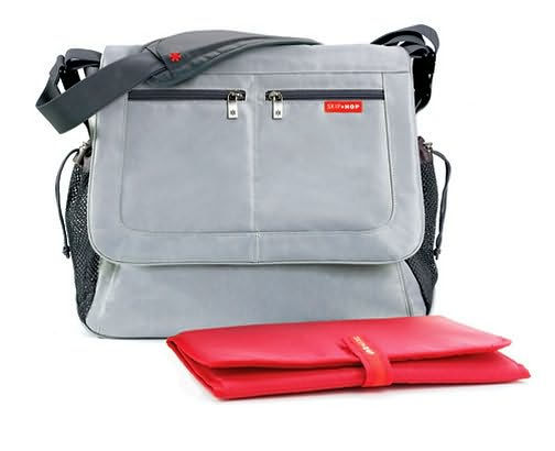 Skip Hop Via Messenger Diaper Bag - Platinum