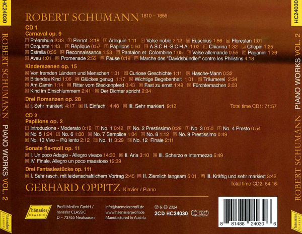 Robert Schumann: Piano Works, Vol. 2
