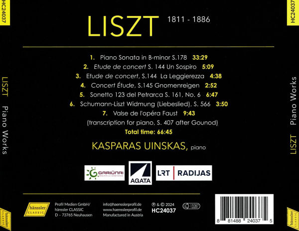 Liszt: Piano Works
