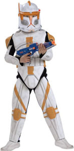 Title: Star Wars Animated Deluxe Clone Trooper Commander Cody Child Costume: Size Small