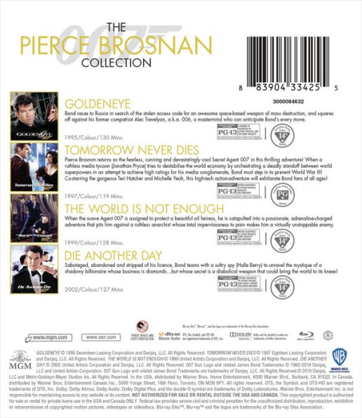 007: The Pierce Brosnan Collection [Blu-ray]