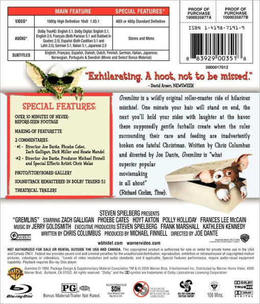 Gremlins [Blu-ray]