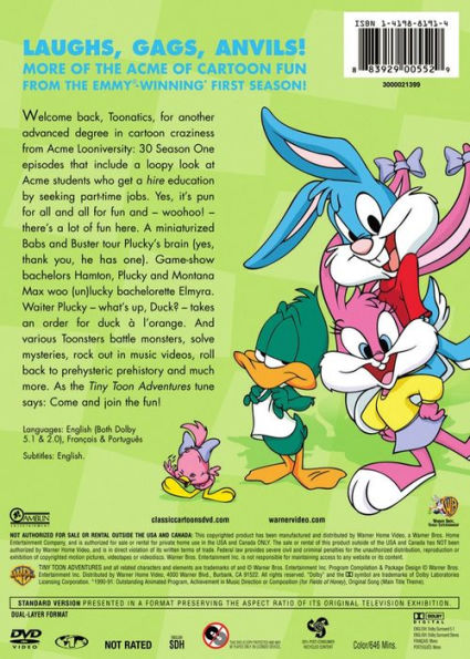 Tiny Toon Adventures: Season 1, Vol. 2 [4 Discs]