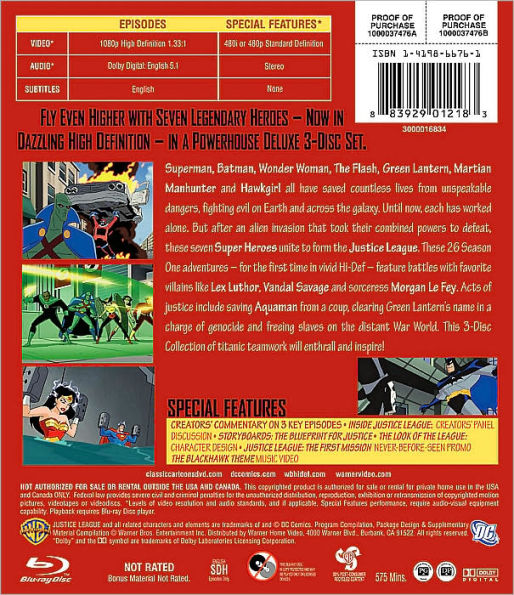 Justice League: Season 1 [Blu-ray]