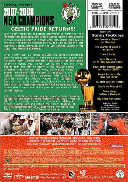 Nba Champions 2008: Boston Celtics (DVD) 